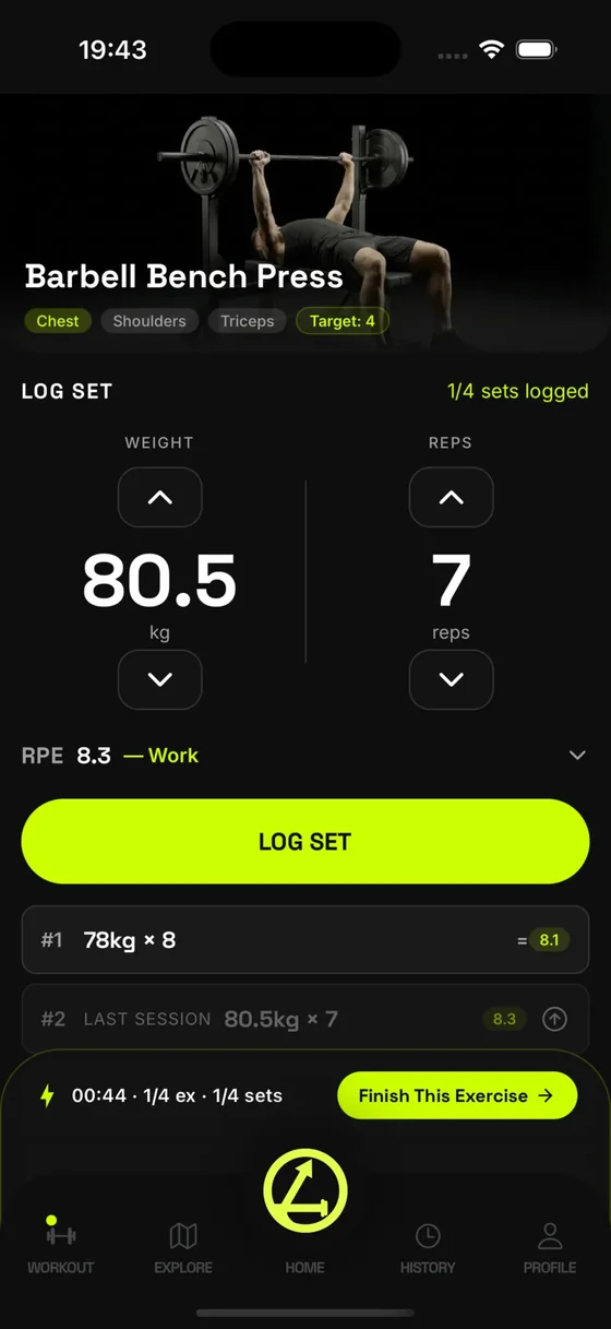 LIFTAG screen